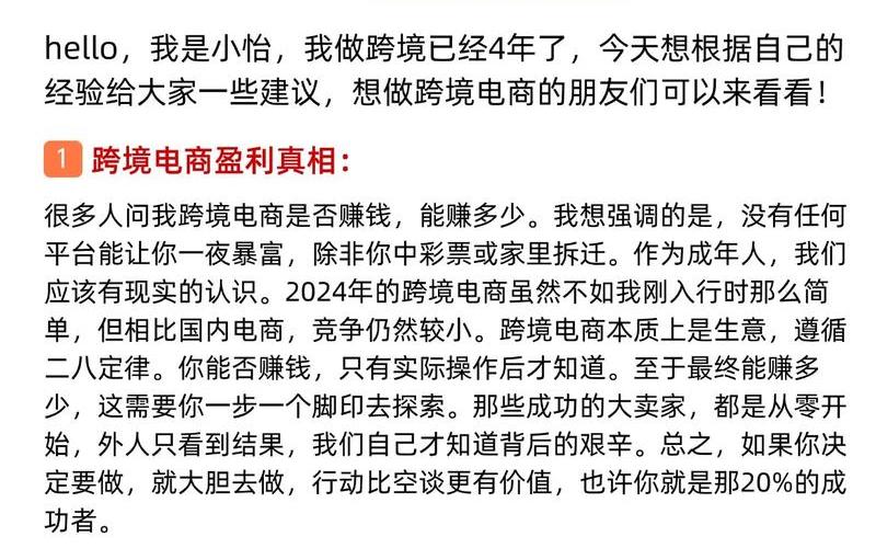 一个人如何做跨境电商;一个人做跨境电商给自己打工是什么感受？